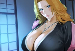 AITono - Matsumoto Rangiku (Bleach) x BBC (Patreon) (AI Generated)