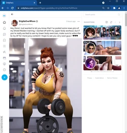 [Lewdink] OverWhore: Brigitte - Gym Slut (Overwatch)