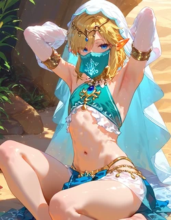 Link🧝🗡️💙 ( Gerudo Set ) | Zelda | FULL (Patreon)  [AI Generated]