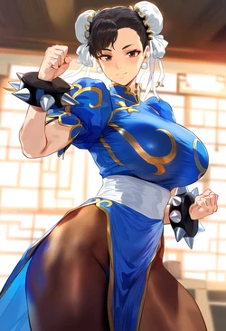 [Himeno] Chun-Li's Black Student (Nor & QoS ver) [Ai-Generated]