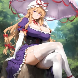 [Elizasrain] Yakumo Yukari X BBC - Forest (256p+195p) [AI Generated]