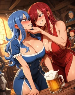 [WaifuInvoker] Fairy Tail - Erza & Juvia (Patreon) [Ai Generated]