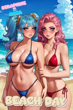 Sona X Seraphine - Beach Day (Comic)  - wardens [AI Generated]