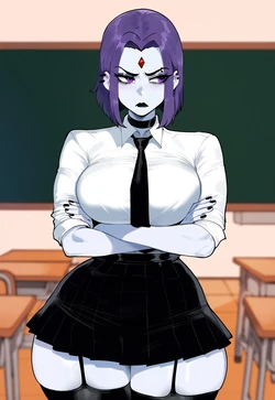 [Creamy Ai] Raven (School Uniform) [AI Generated]