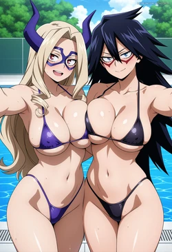 [Artkoikoi] Midnight & Mount Lady (Boku no Hero Academia)(AI Generated)