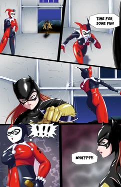 (choutzun) Batgirl vs Harleyquin