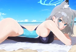 (Taugust) Shiroko swimsuit [AI Generated]