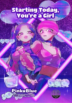 [Teriyaki Sasami Donburi (Teriyaki Sasami)] Kyou kara Onnanoko ~Pink Blue~ | Starting Today, You’re a Girl Pink×Blue [Englih] [星ニール] [Digital]