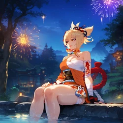 [Miyu] Yoimiya's Hilichurl Lust (Patreon) [AI Generated]