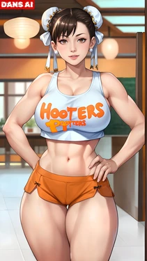 Hooters Chun-Li [AI Generated]