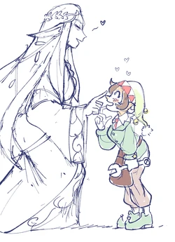 [jsketch12 art] Epic Santa Elf x Fantasy Elf Yuri