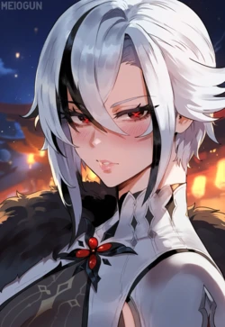 [Meiogun] Arlecchino Blowjob (Patreon) (AI Generated)