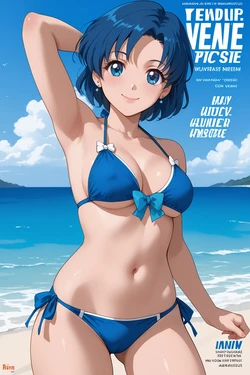 [AI_Bahama] Pretty Guardian Sailor Moon - Sailor Mercury (Patreon) [Ai Generated]