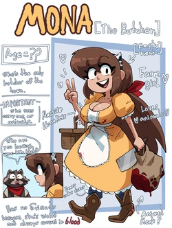 [CoolerINKER] MONA THE BUTCHER (OC by CoolerINKER)