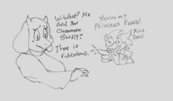 [roccorox] Berdly Toriel Pairing