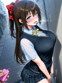 (らくだだん@Booth) Shizuku Osaka Remote Rotor Sex [AI Generated]