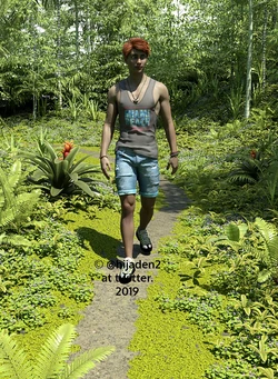 [Hijaden] Masturbation in the woods