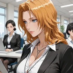 [KALA AI NSFW ] Rangiku Matsumoto office-2 (bleach) [AI Generated]