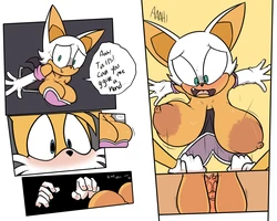 [John Terrible/Manwithnobats] Rouge hanging with her Hangers