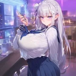 [oppai-love] Emilia [AI Generated]