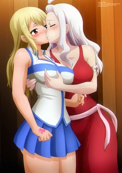 [YukinoMemories] Lucy & Mirajane Kiss + Source (Fairy Tail)