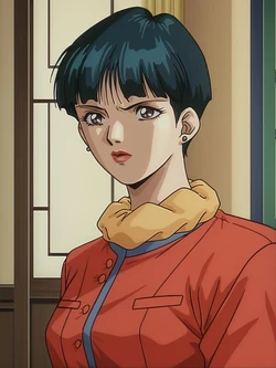 la blue girl teacher miss aoba [AI Generated]