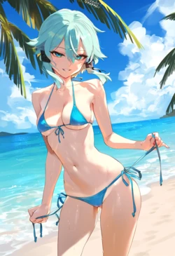 [Patreon] (Geo San) Sinon SAO Bikini (AI Generated)