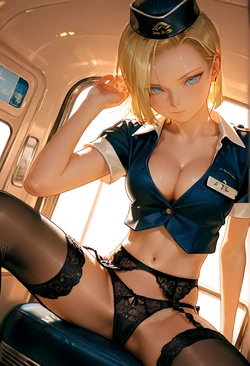 [狗百代] １８号スチュワーデス ／ 18號空姐 [AI Generated]