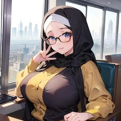 （Doctorehentai）A young Japanese man becomes a Muslim woman ④(AI-generated)