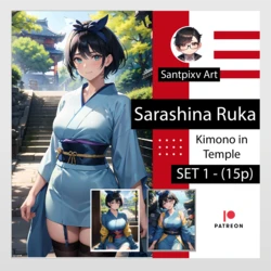 [SantpixvArt] Rent a Girlfriend - Ruka Sarashina in Temple (Patreon) [Ai Generated]