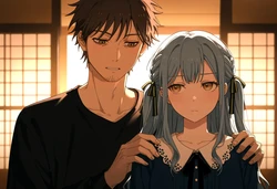 sakiko and father [AI Generated]