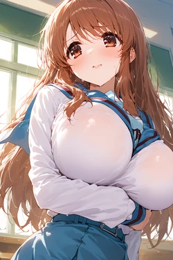 [敦也 霧島] 15+ & 18+ The Melancholy of Haruhi Suzumiya Asahina Mikuru (120 illustrations) (Suzumiya Haruhi no Yuuutsu) [AI Generated]