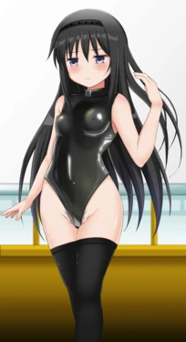 [Bou] Homura Kuro Leotard (Puella Magi Madoka Magica)