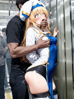 (らくだだん@Booth) Priestess Molester Ecchi [AI Generated]