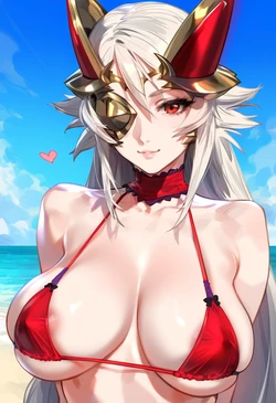 ChocoPizza | Aldra - Beach Edition | Queen's Blade [AI Generated]
