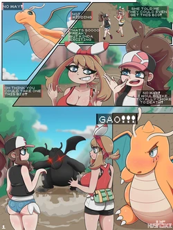 [Hushski] 2 Girls 1 Dragon (Pokemon)