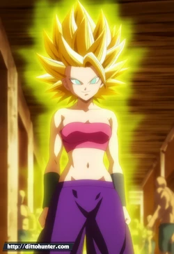 [Ditto Seeker] Caulifla (Dragon Ball Super) having sex as super saiyan [Ai Generated]