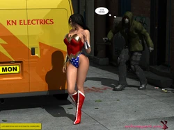 [MrBunnyArt] wonder woman vs cain (wonder woman) [Korean]