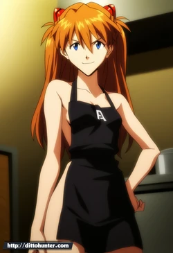 [Ditto Seeker] Asuka Langley (Evangelion) eating CUMcakes [Ai Generated]