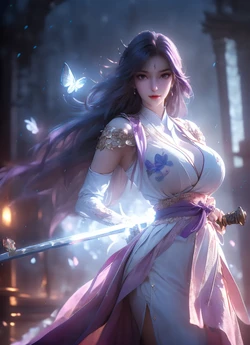 [AI 生成] witches(紫发巫女) [AI Generated]