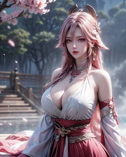 [AI 生成] Yae Miko(八重神子-原神) [AI Generated]