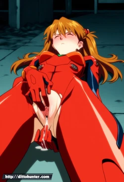 [Ditto Seeker] ¡Feliz Jueves! Asuka Langley (Evangelion) masturbation in her red plugsuit [Ai Generated]