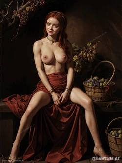 AI Sadie Sink # Caravaggio Painting Baroque Master Giant Breasts Stranger Things Max [AI Generated]