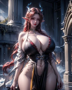 [AI 生成] Princess Red Dragon(赤龙公主) [AI Generated]