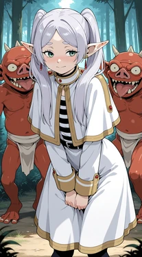 Frieren and Bokoblins [AI Generated]
