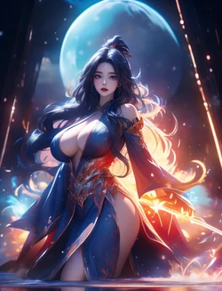 [AI 生成] Moonlight Goddess（月华神女） [AI Generated]