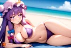 [PIXIV](PYON) Patchouli BIKINI 150P [AI Generated]