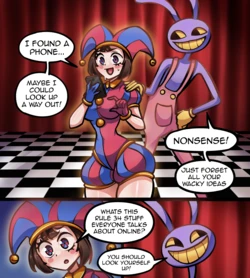 Pomni gets on the internet (Mini-comic) - AlekseyGutierrez