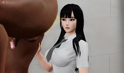 3D Comic Ronail -  Minami and the school janitor [13 pages]