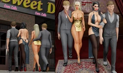 3D Comic Ronail -  Rachel and Elizabeth (Cum Cafe) [68 pages] + scat [7 pages]